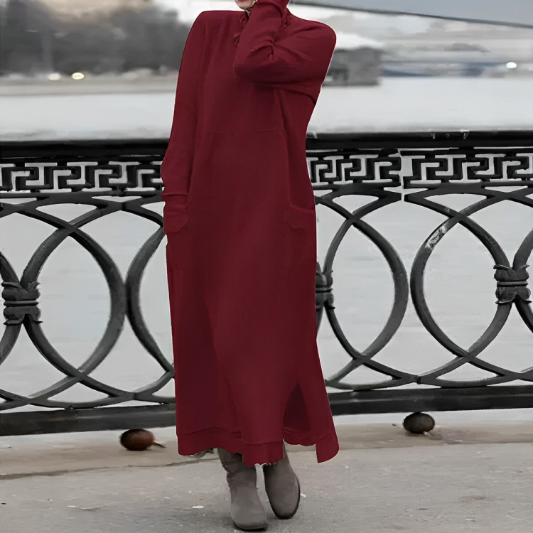 Greta/ Gemütliches Bauch-Abdeckendes Kleid