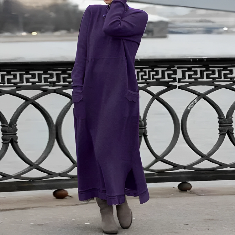 Greta/ Gemütliches Bauch-Abdeckendes Kleid