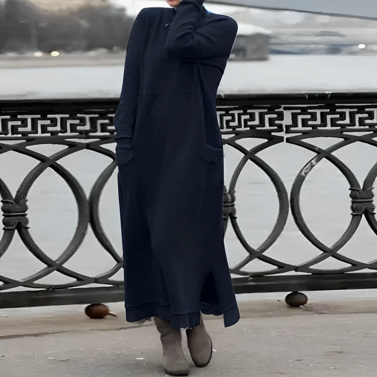 Greta/ Gemütliches Bauch-Abdeckendes Kleid