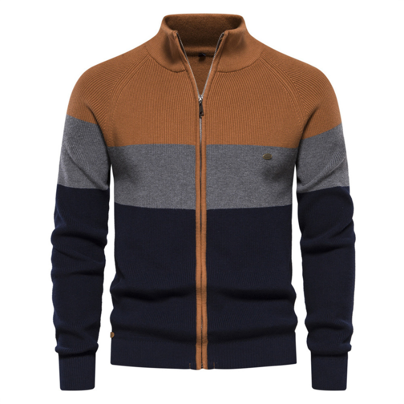 Jack Washington Baumwoll-Cardigan mit Reißverschluss