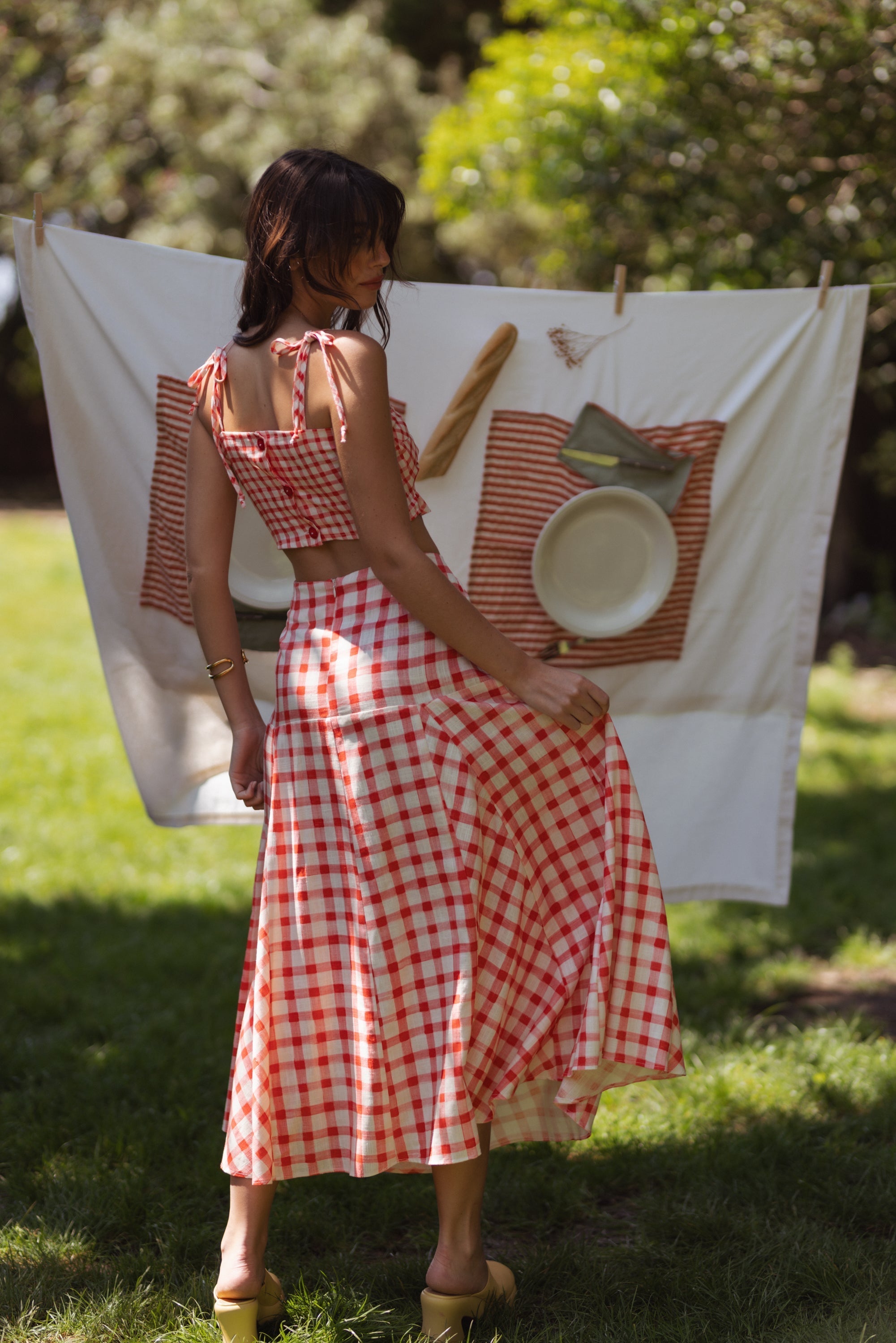 Freida - Red Checkered Vichy